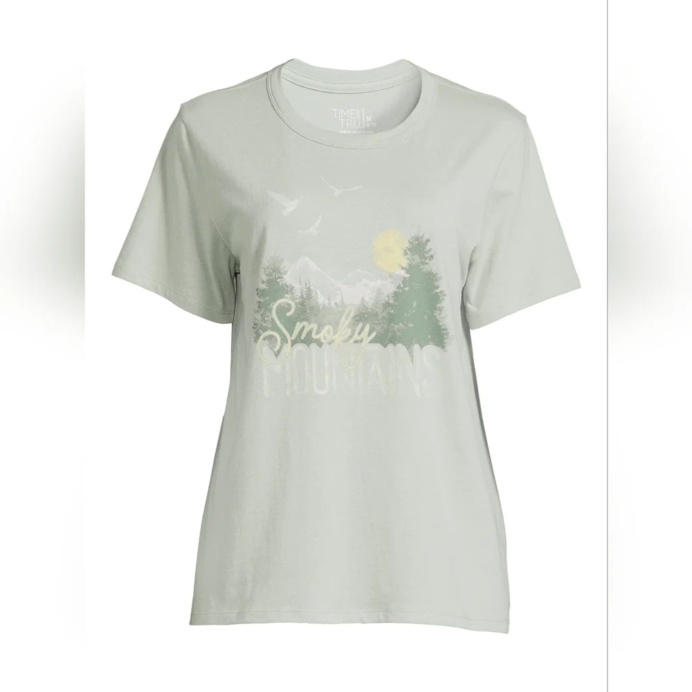3/$15 NWOT Time and Tru Smoky Mountains women's Graphic T-Shirt - Picture 2 of 6